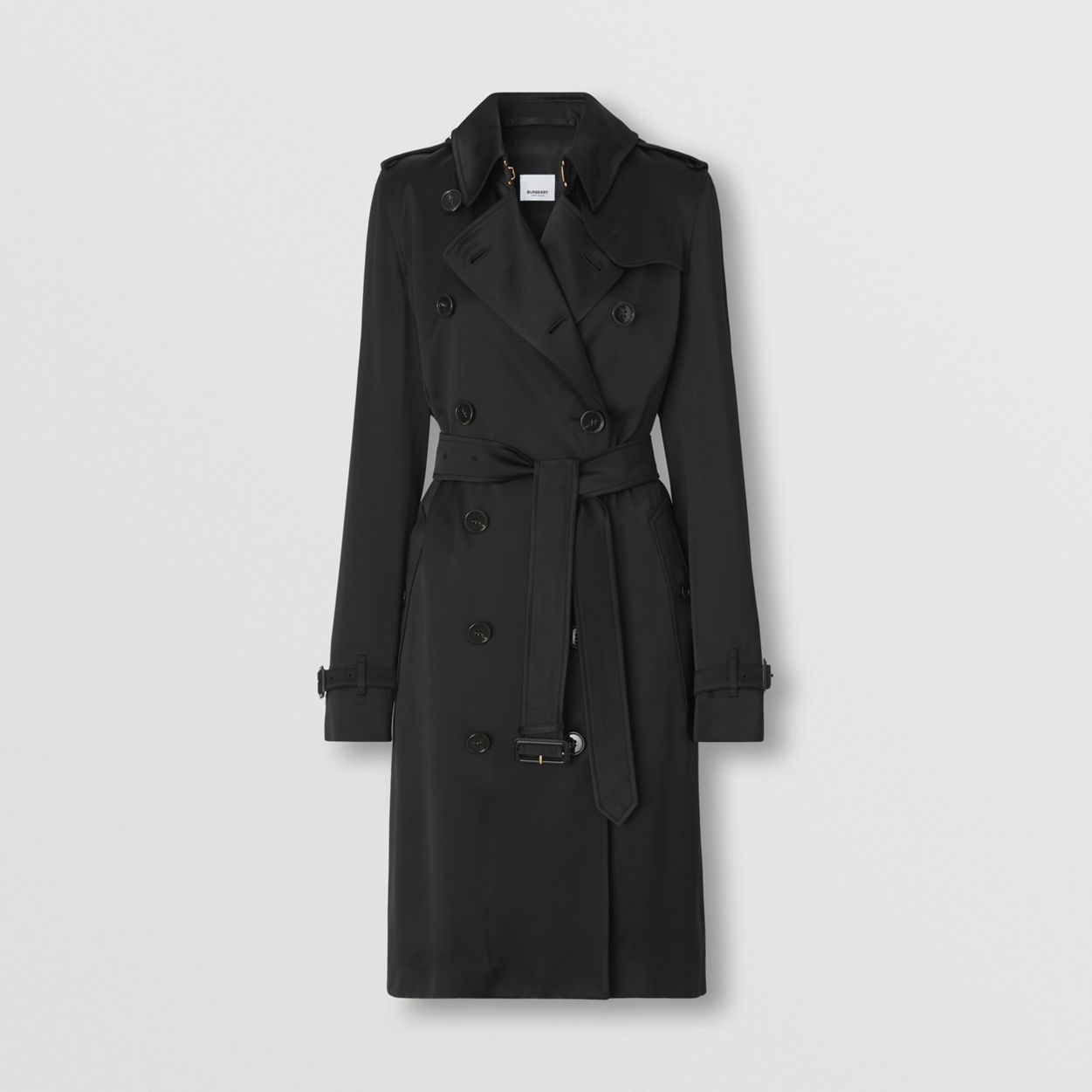 Silk-lined Long Trench Coat - 1