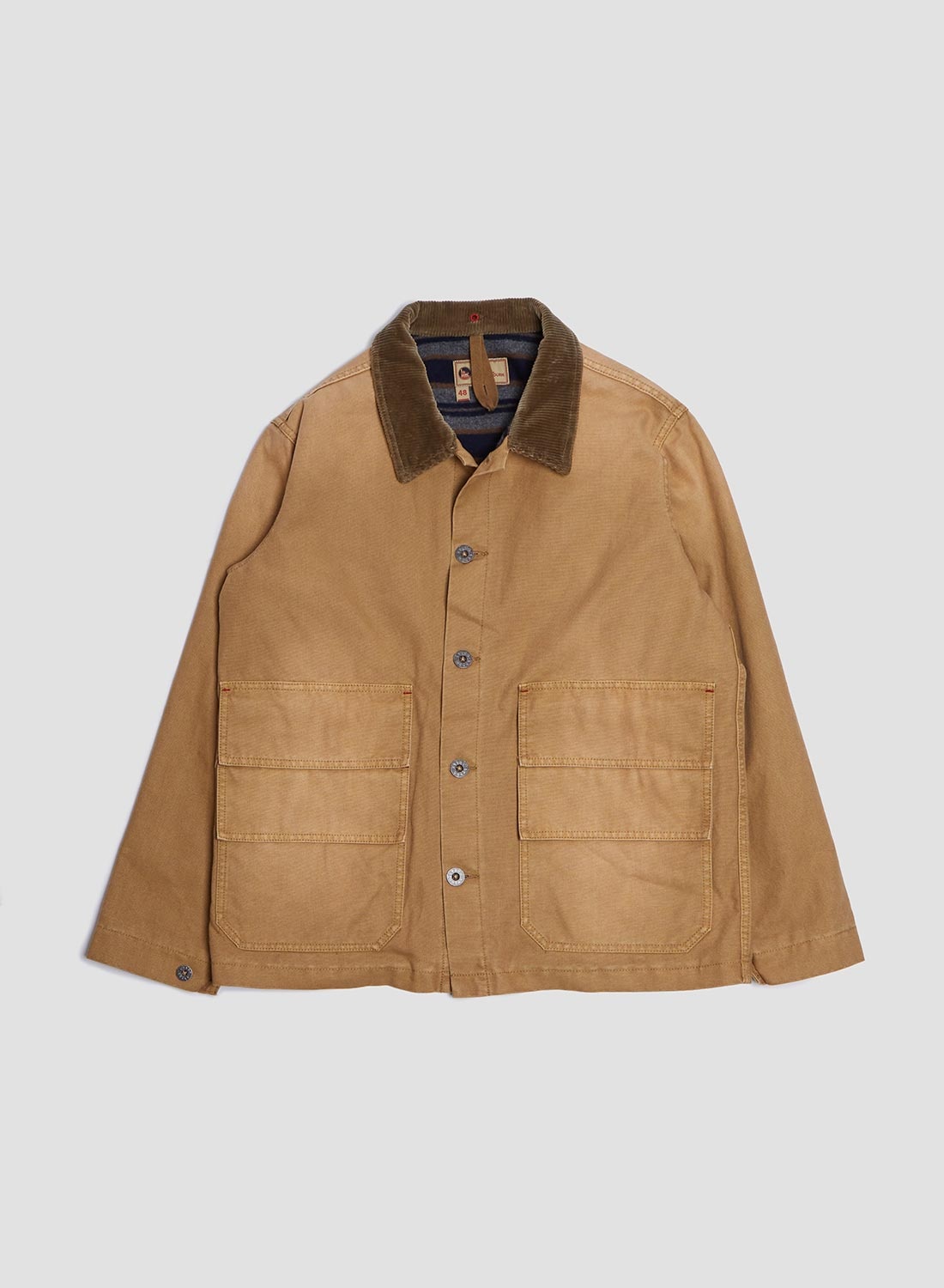 Hunting Chore Jacket Canvas in Tan - 1