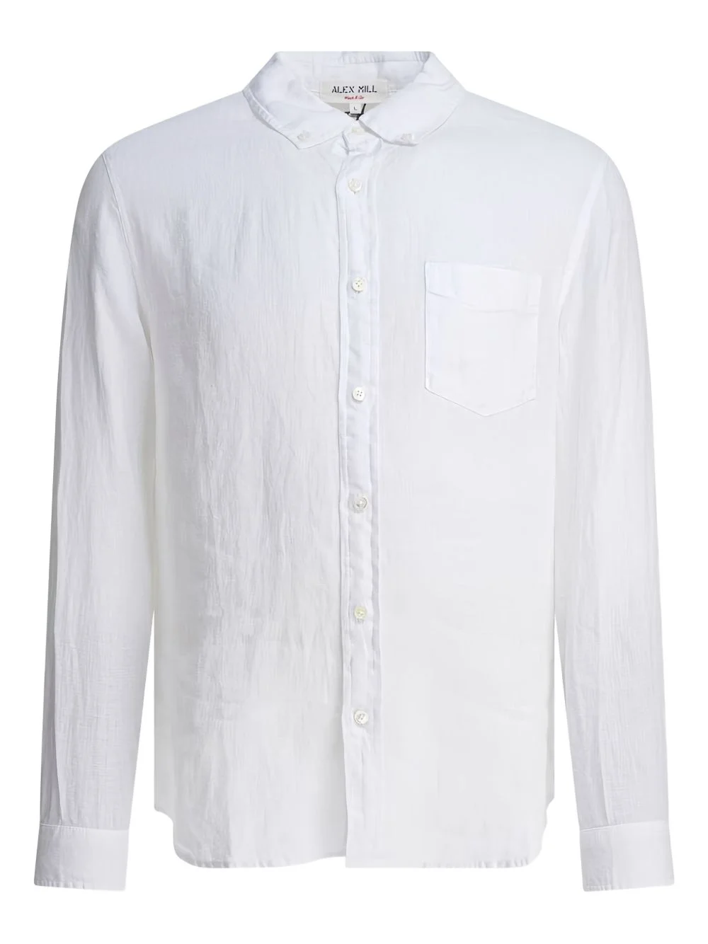 long-sleeve linen shirt - 1