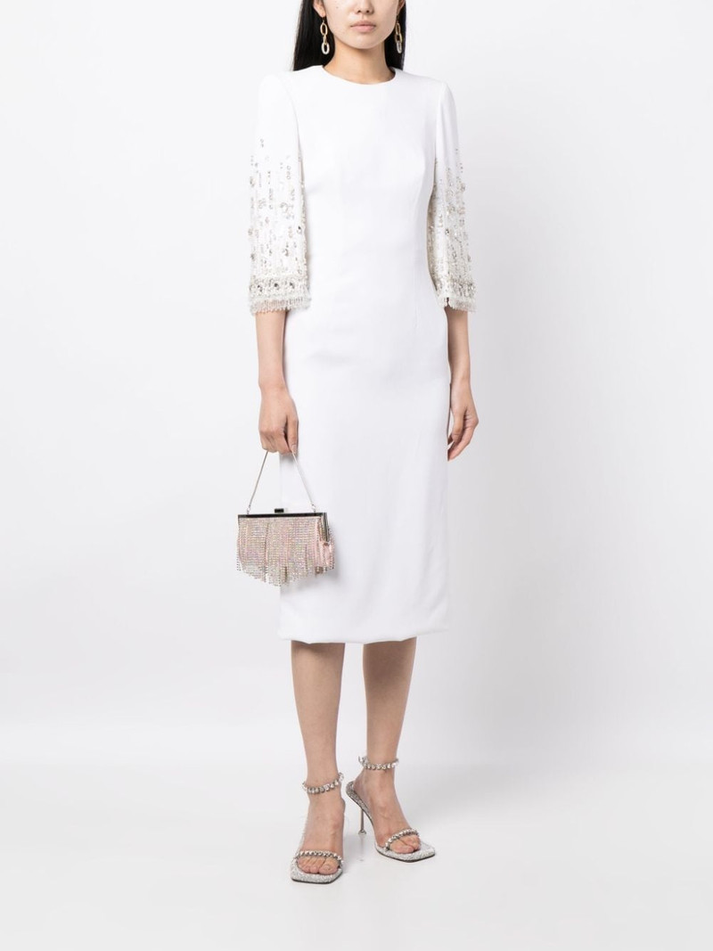 JENNY PACKHAM Ebba crystal-embellished midi dress outlook