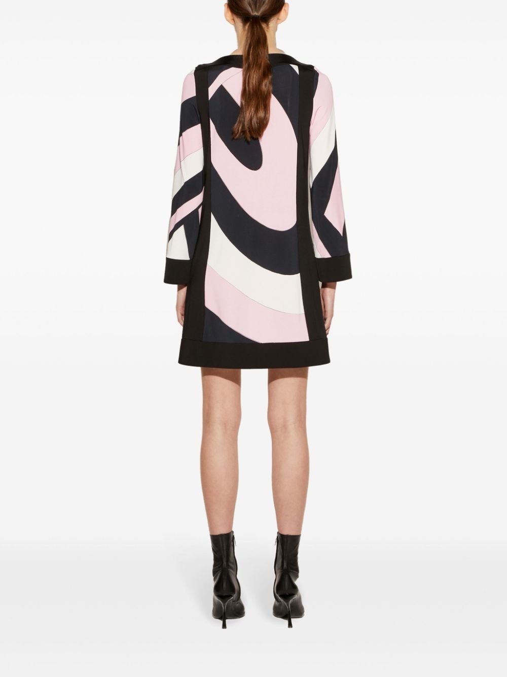 iride-print mini dress - 4