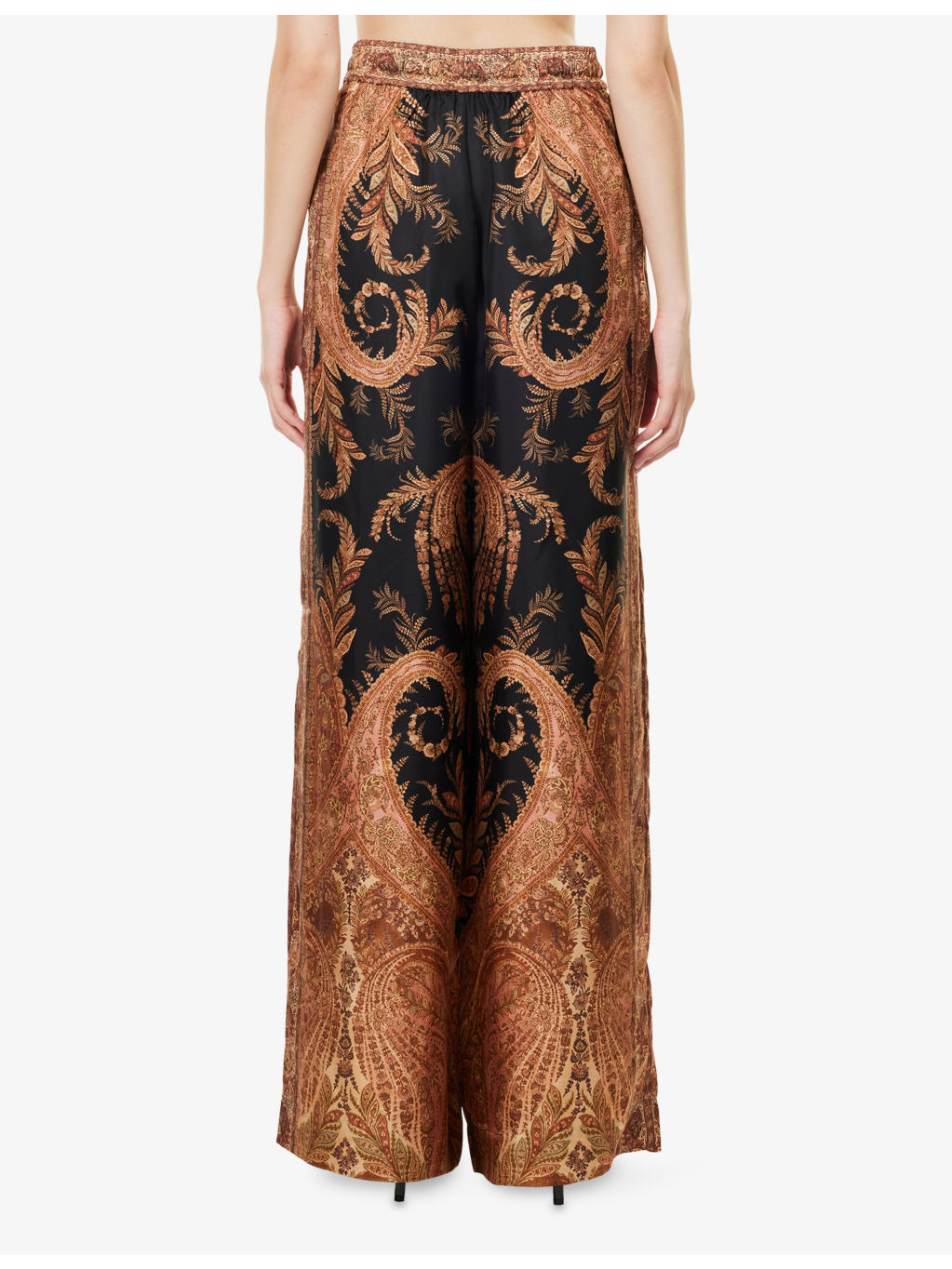 Hypnotic Wide-Leg Silk Trousers - 4