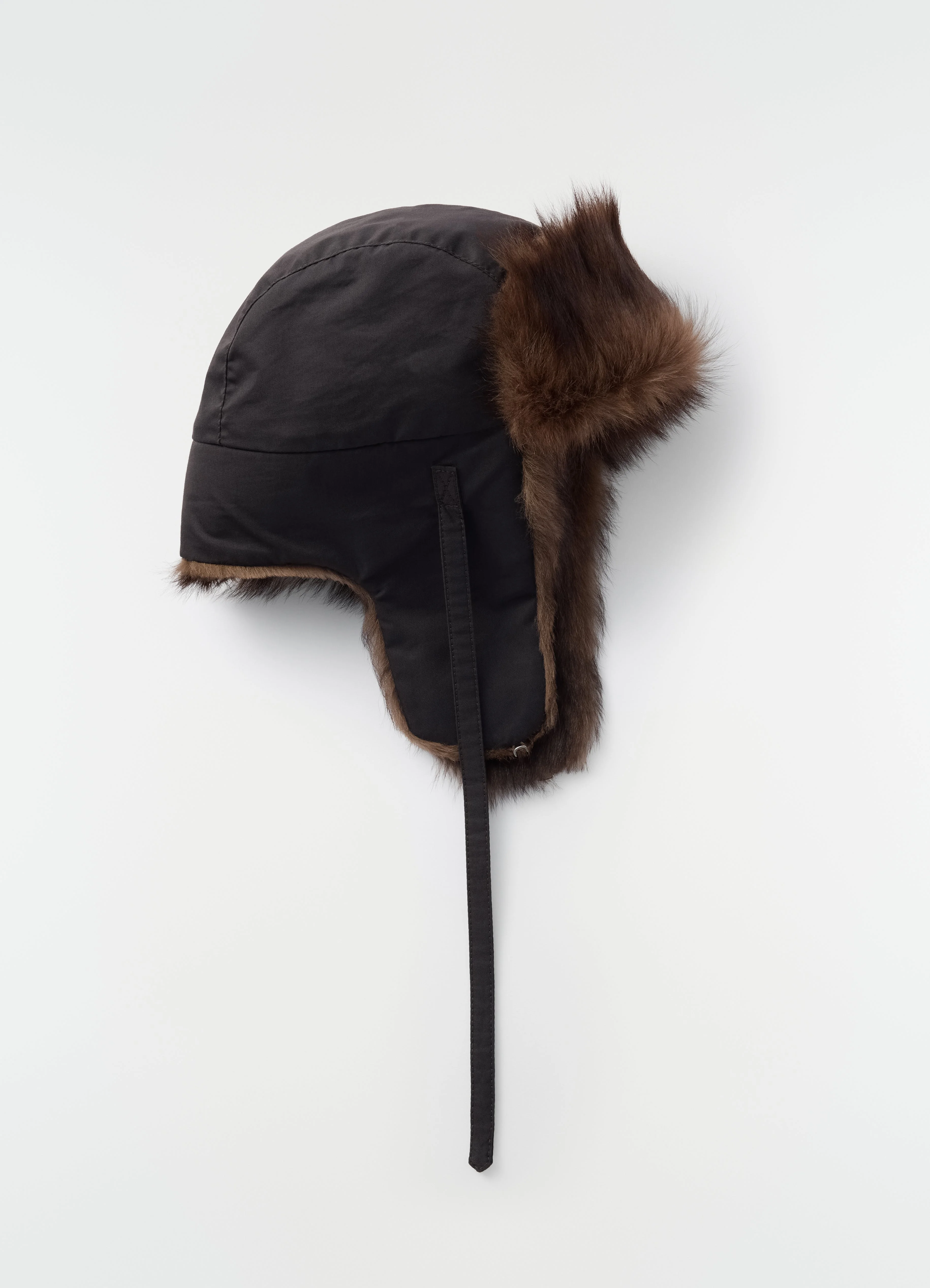 FUZZY CHAPKA IN LAMBSKIN SHEARLING - 1
