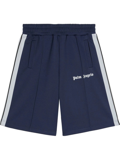 Palm Angels logo-print track shorts outlook