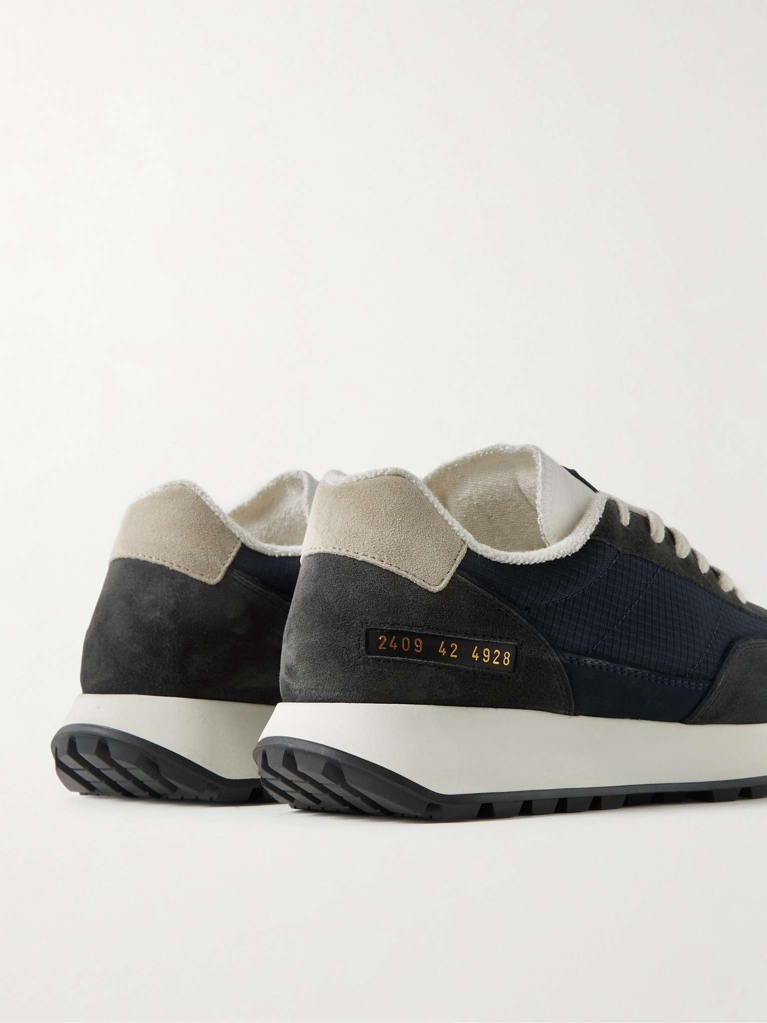 Track Classic Nubuck-Trimmed Suede and Ripstop Sneakers - 5