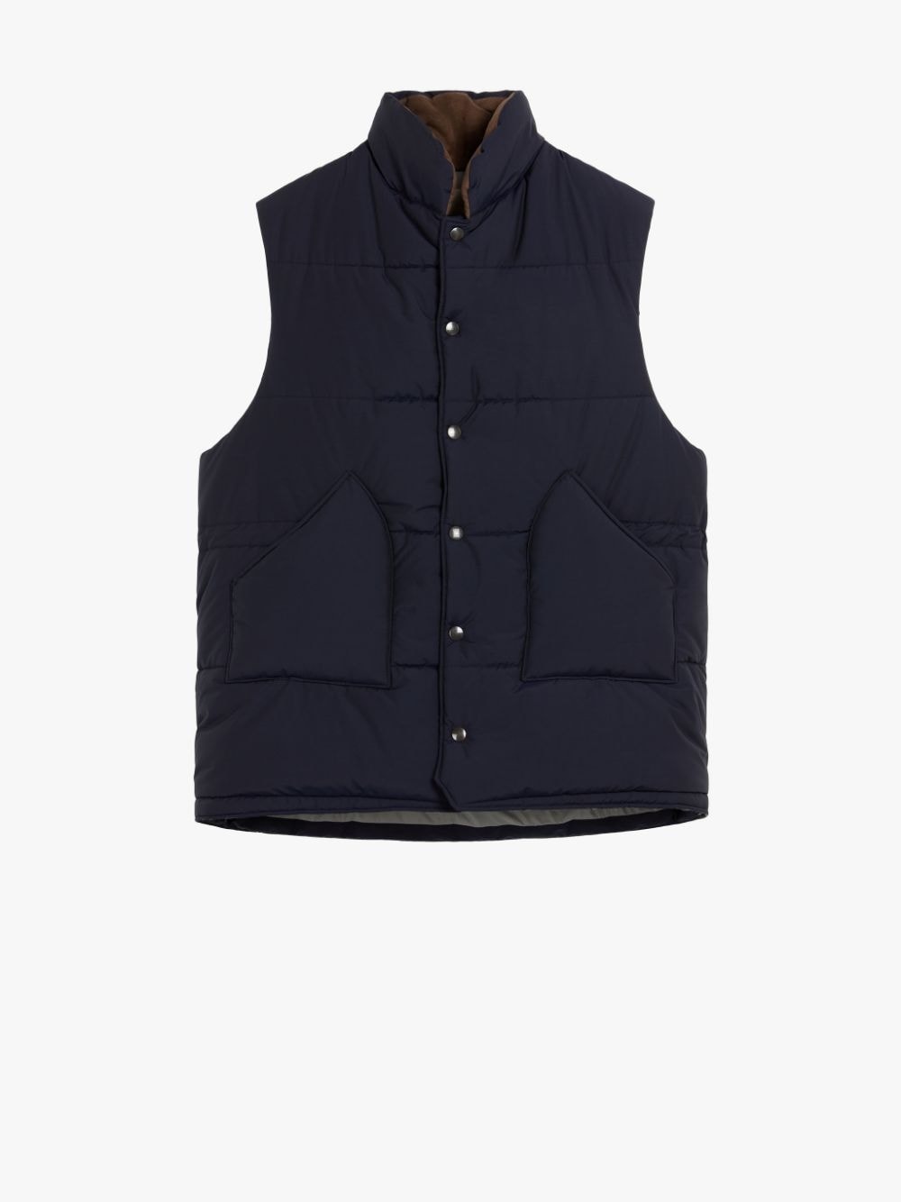 OSAKA NAVY RAIN SYSTEM WOOL & NYLON BLEND GILET | GQF-304 - 1