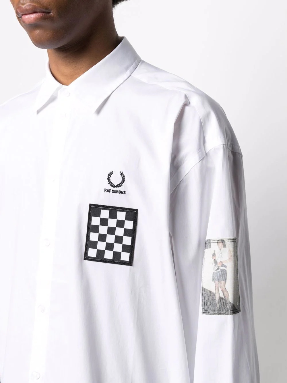 patch detail logo shirt - 5