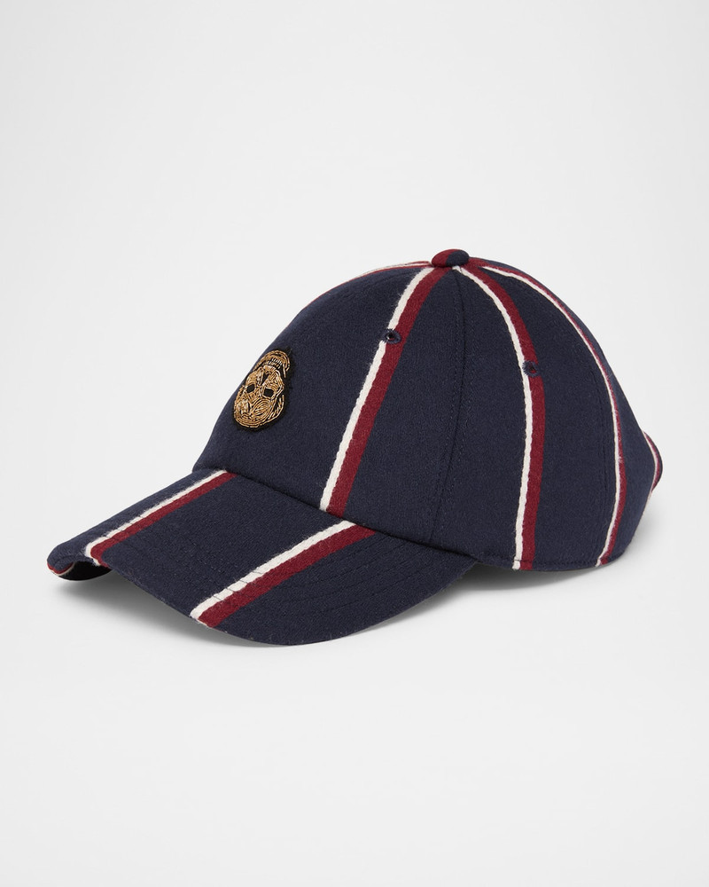 Alexander McQueen College Striped Baseball Cap outlook