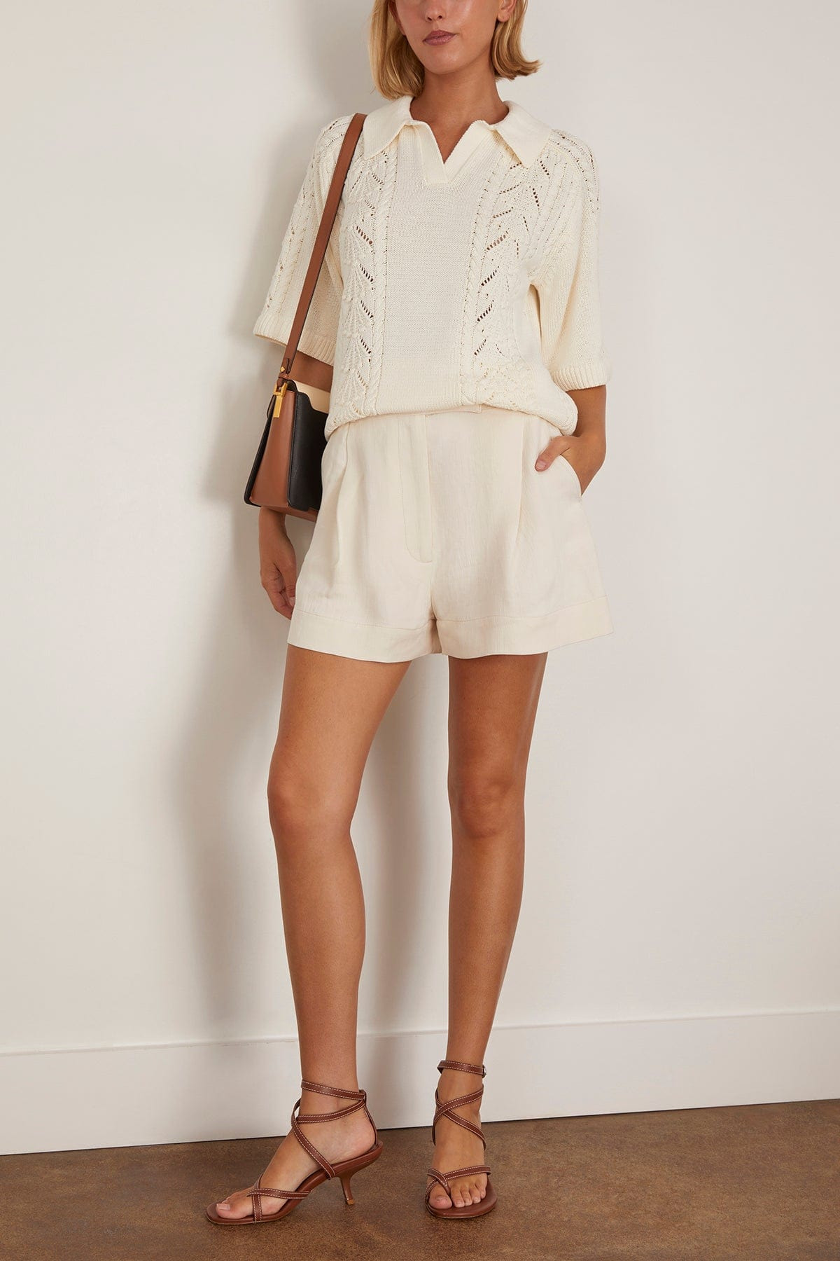 Kina Polo Sweater in Ivory - 2