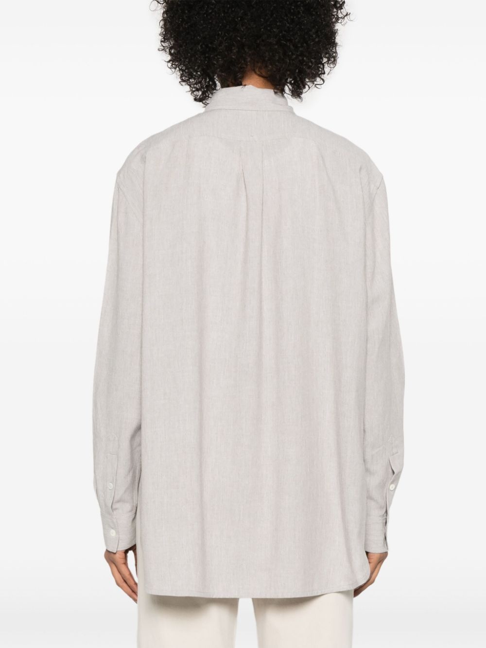 mélange-effect shirt - 4