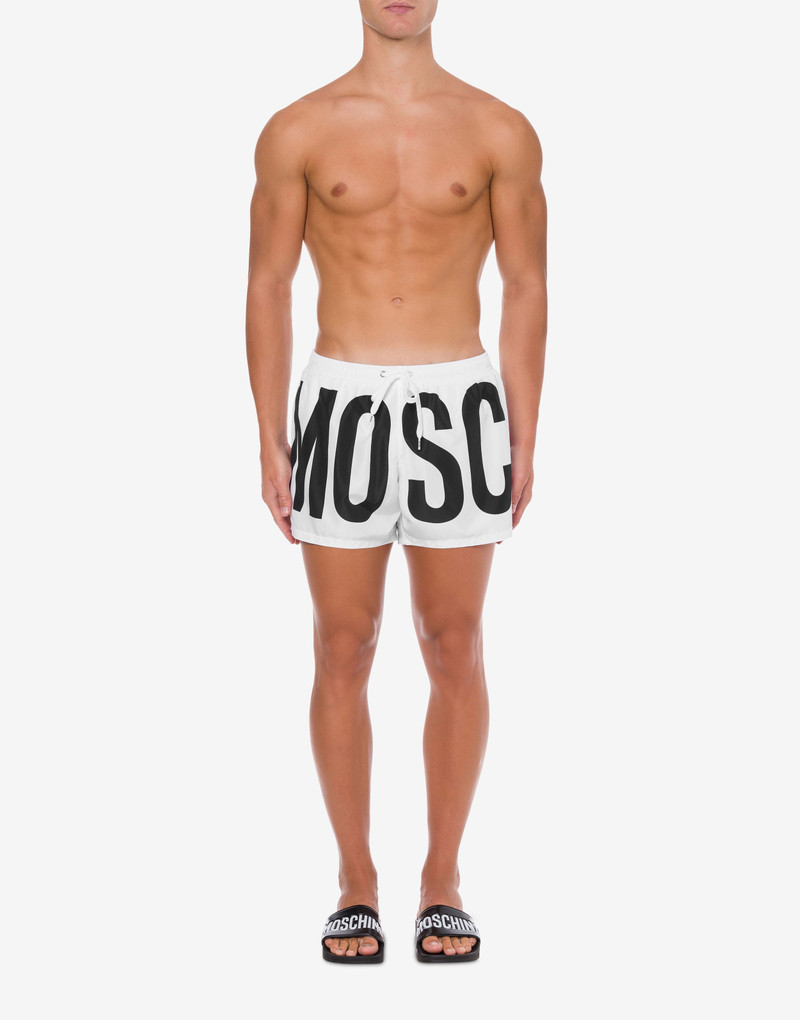 Moschino MAXI LOGO NYLON SWIM TRUNKS outlook