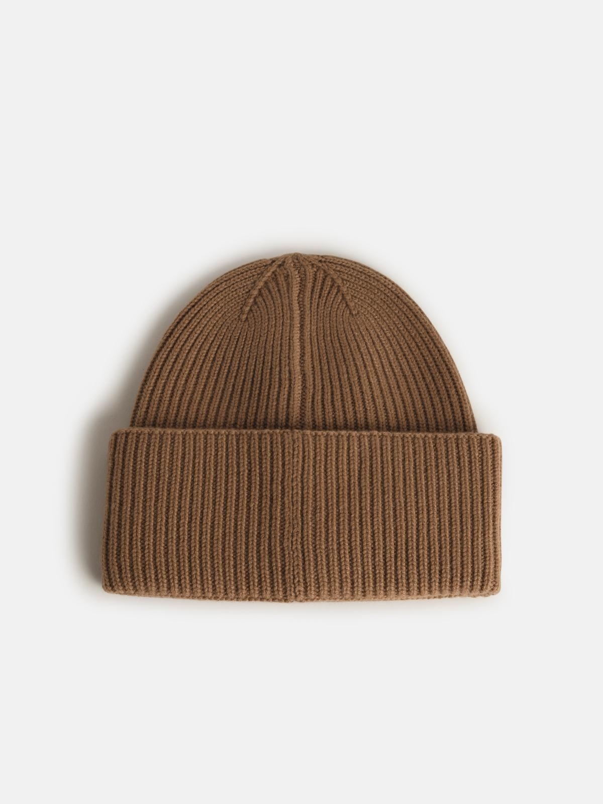 'RETINA' BEIGE CASHMERE HAT - 2