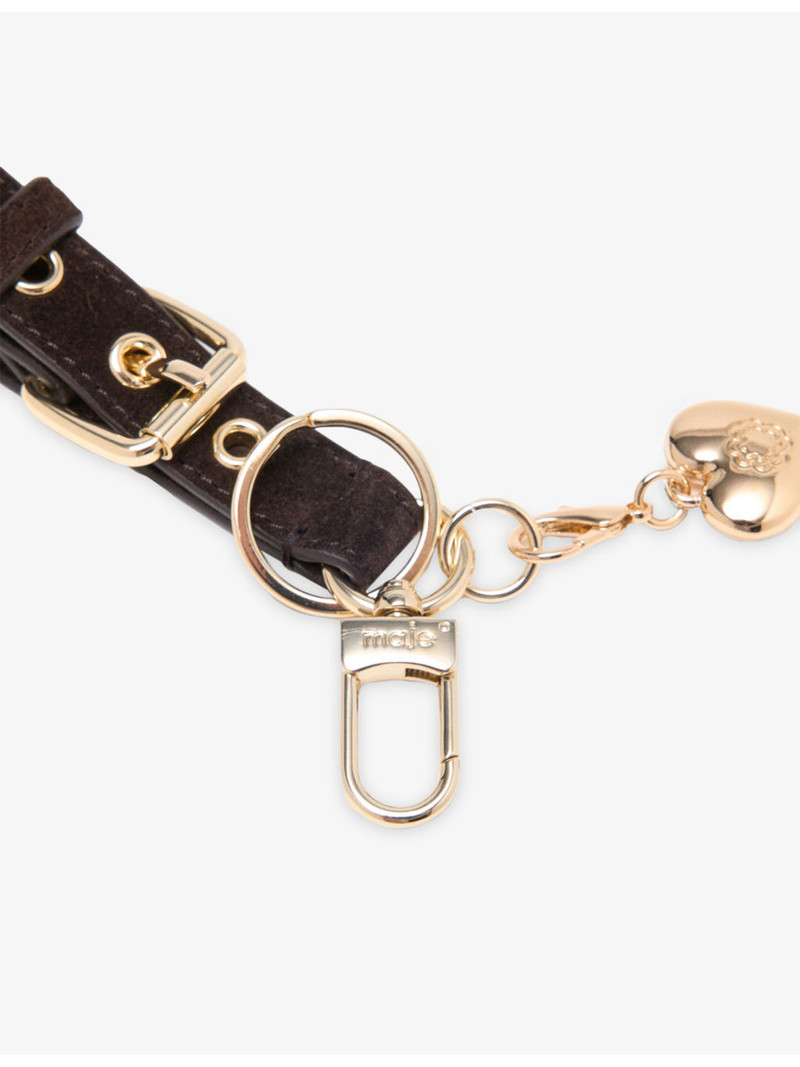 maje Clover Leather Key Ring outlook