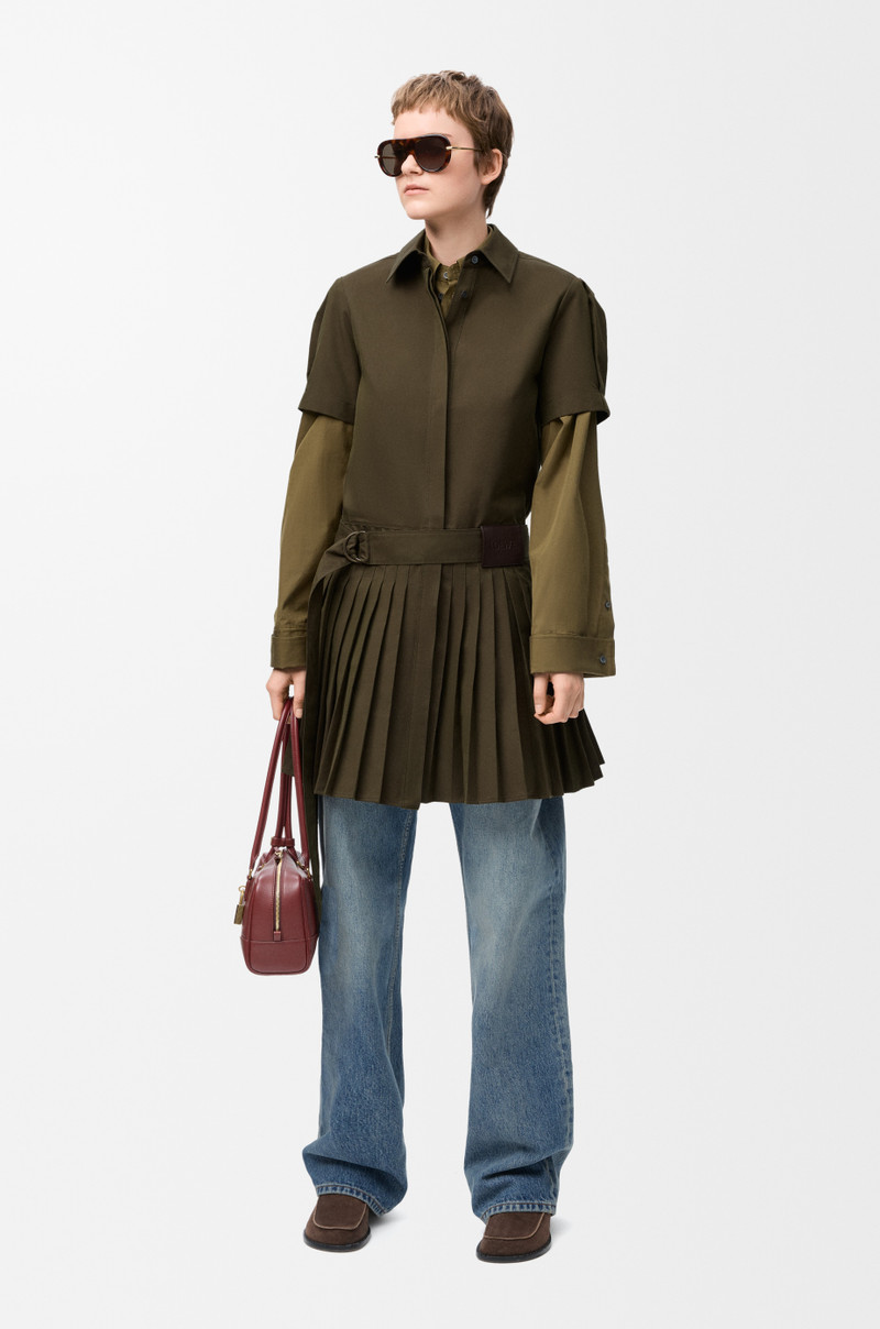 Loewe Pleated dress in cotton blend outlook