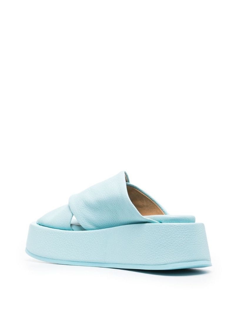 crossed-strap platform sandals - 3