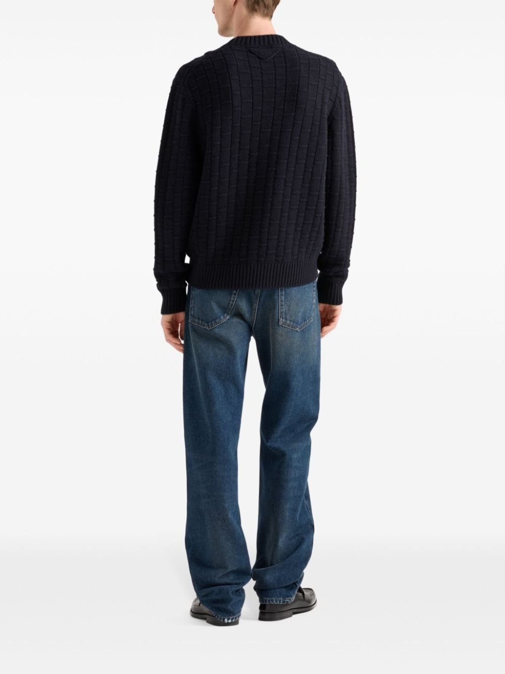 Prada crew-neck cashmere sweater | REVERSIBLE