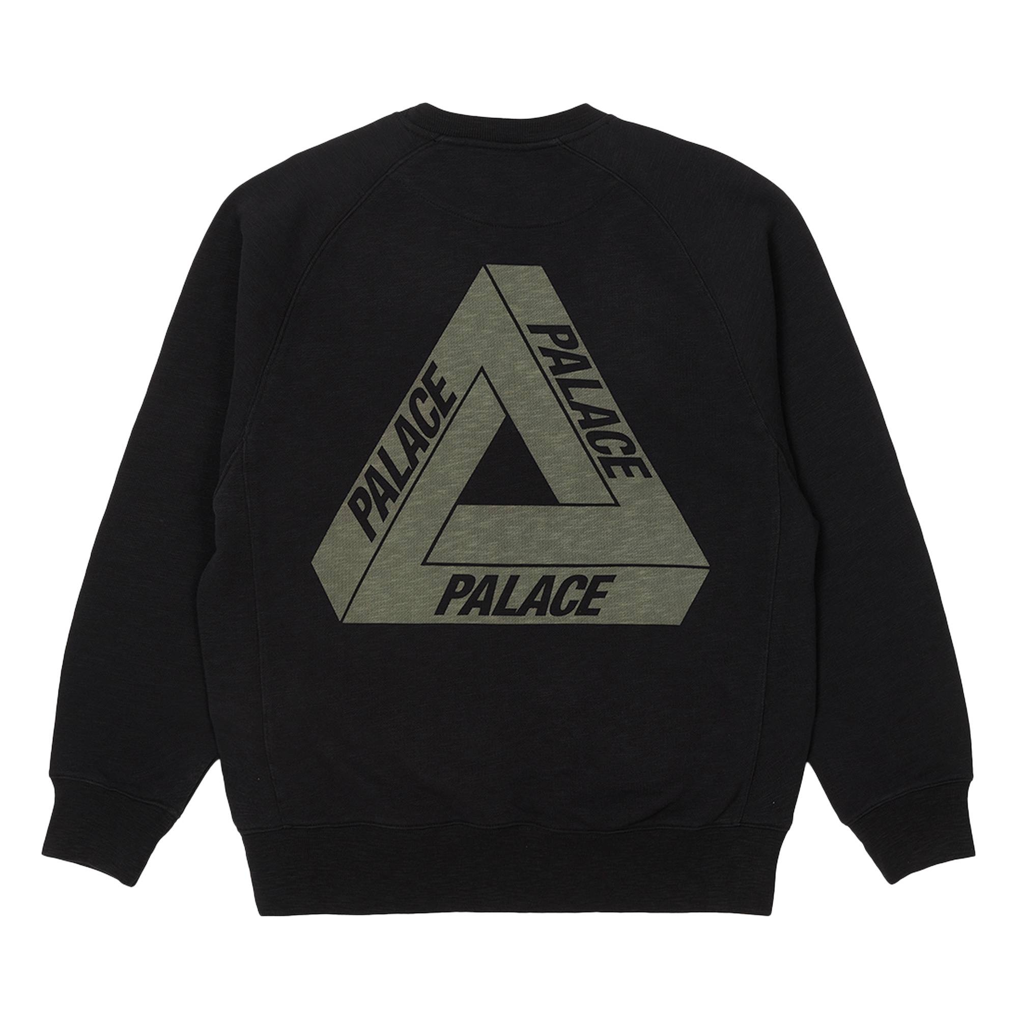 Palace Tri-Ferg Slub Crew 'Black' - 2