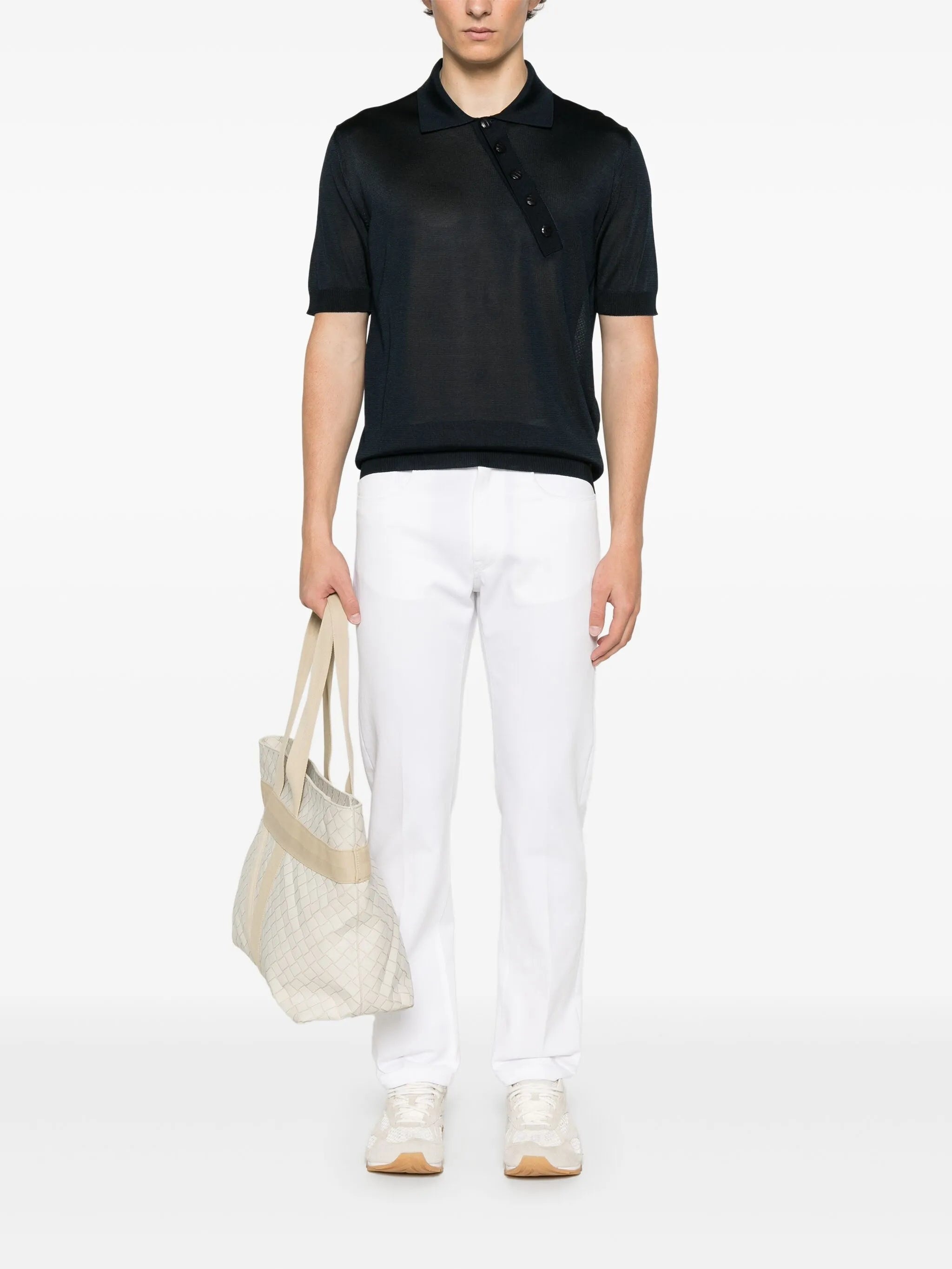 Asymmetric Polo Shirt - 3