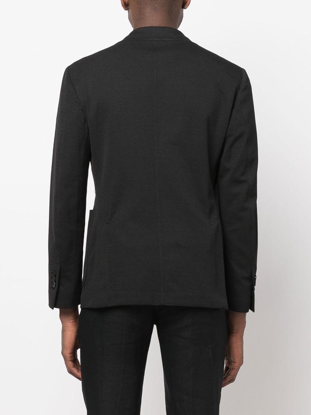 buttoned-up single-breasted blazer - 4