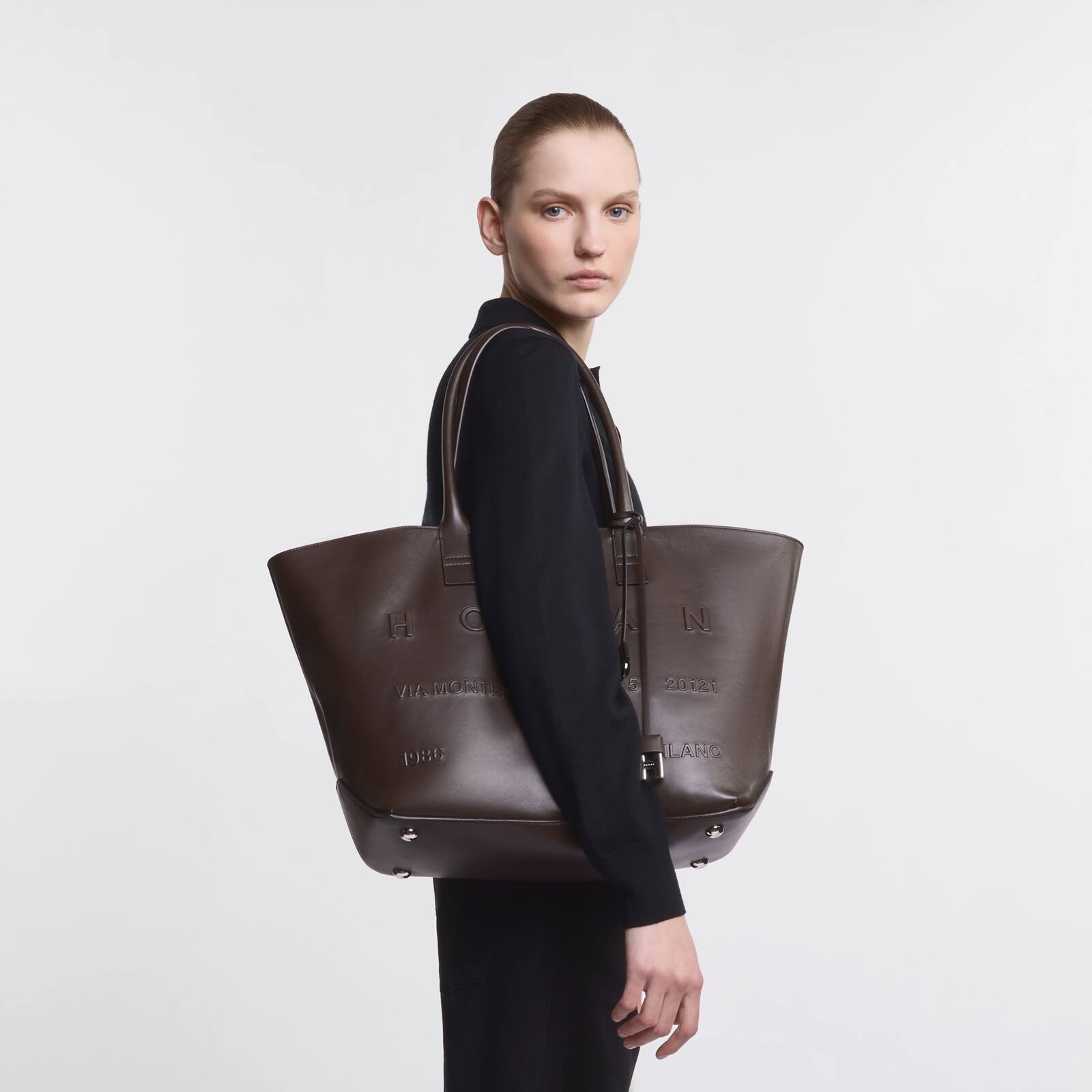 Hogan Script Shopping Bag Medium - 9