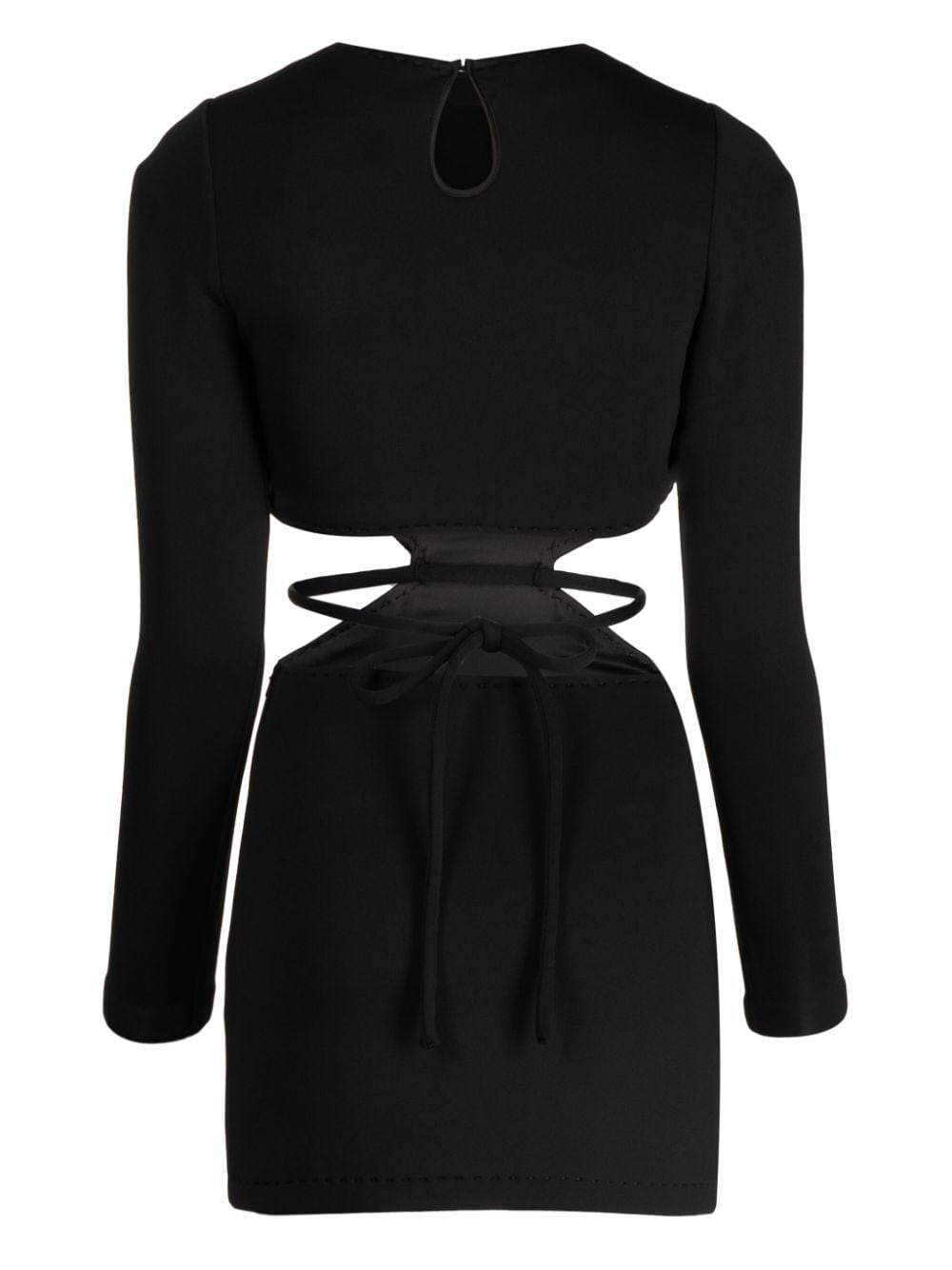 cut-out long-sleeved minidress - 2
