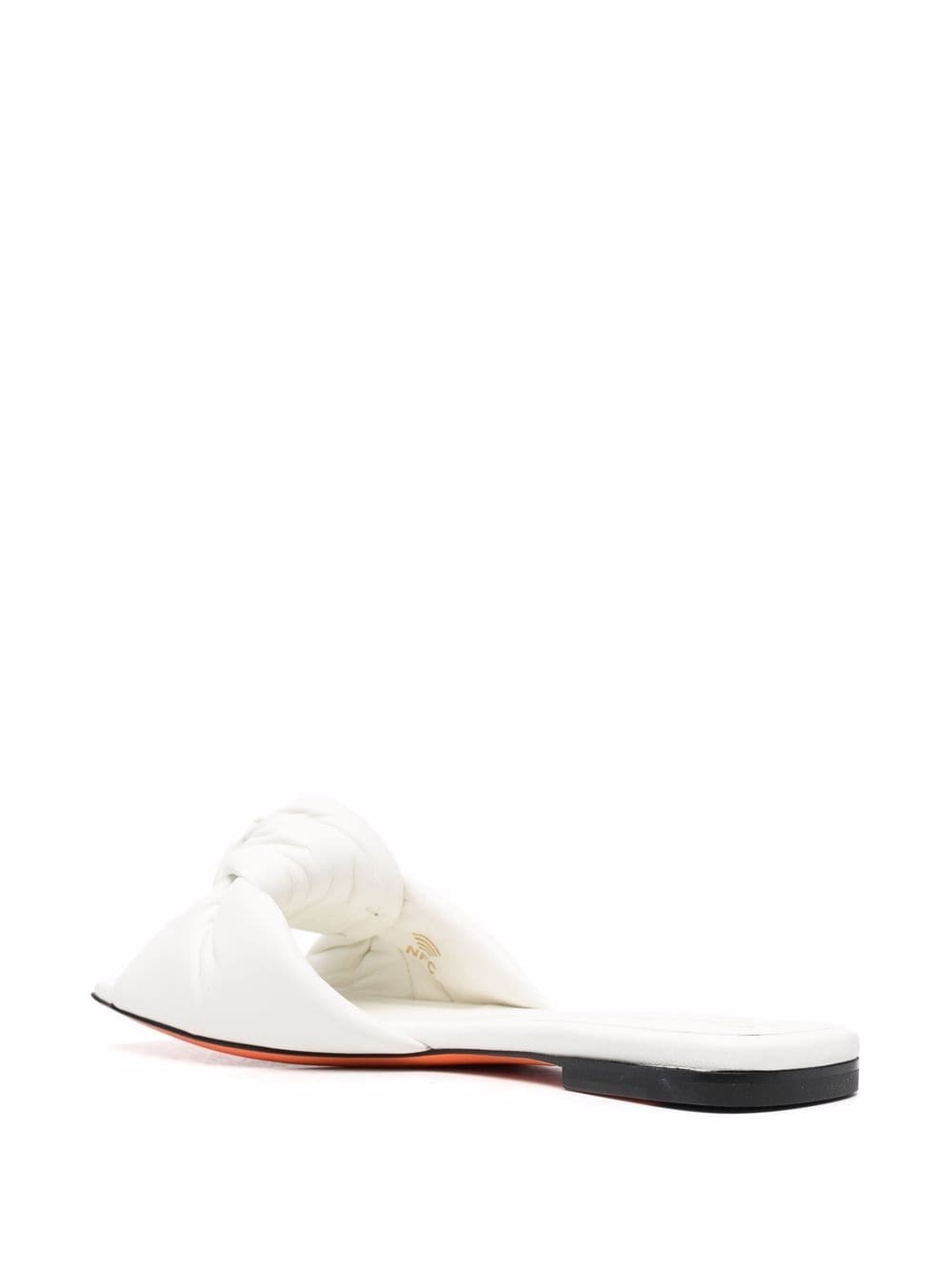 square-toe leather sandals - 3