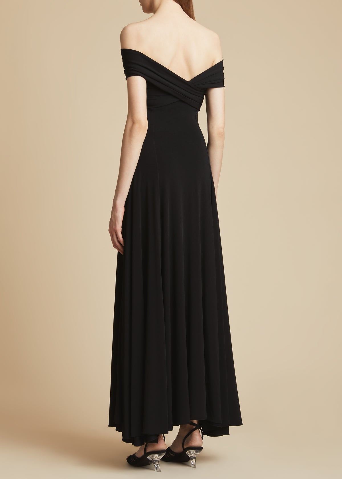 The Bruna Dress in Black - 3