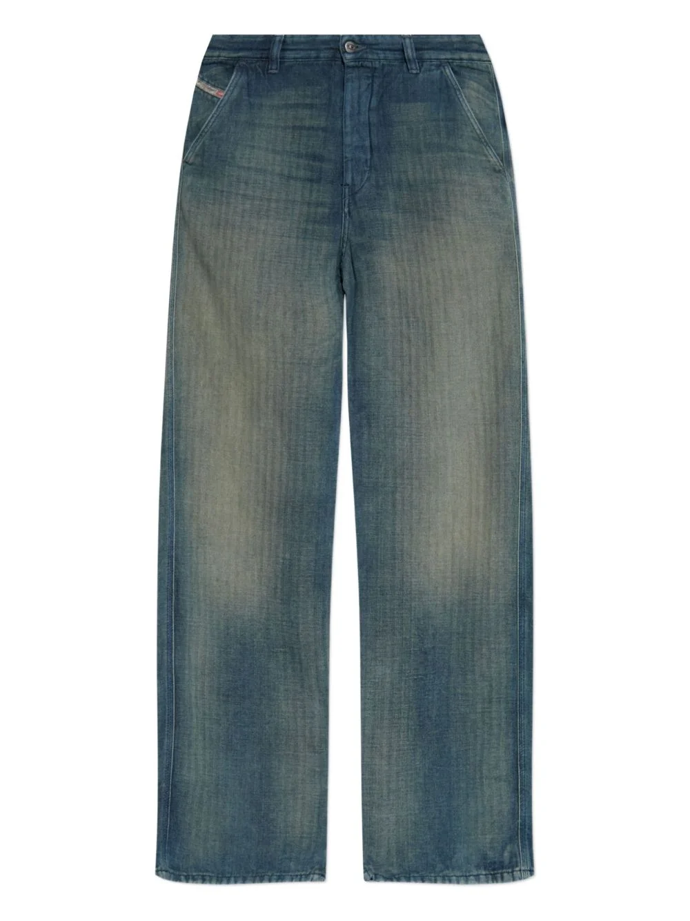 D-Phant-Chino herringbone faded jeans - 1