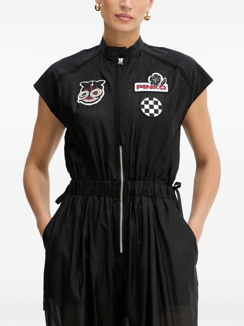 embellished zip-front jumpsuit 2