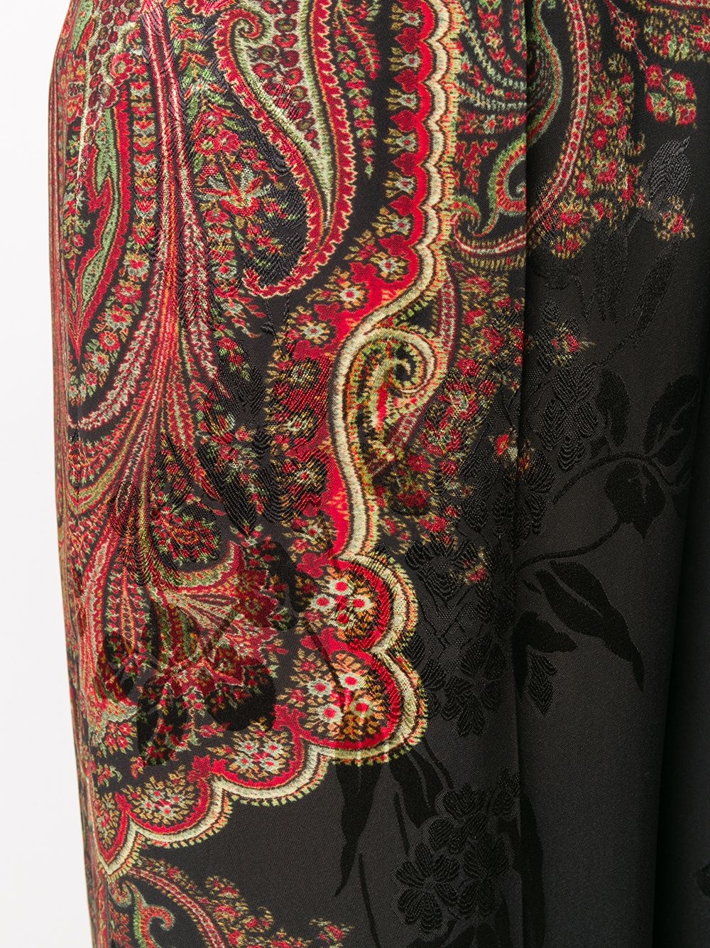 paisley-print jacquard palazzo trousers - 5