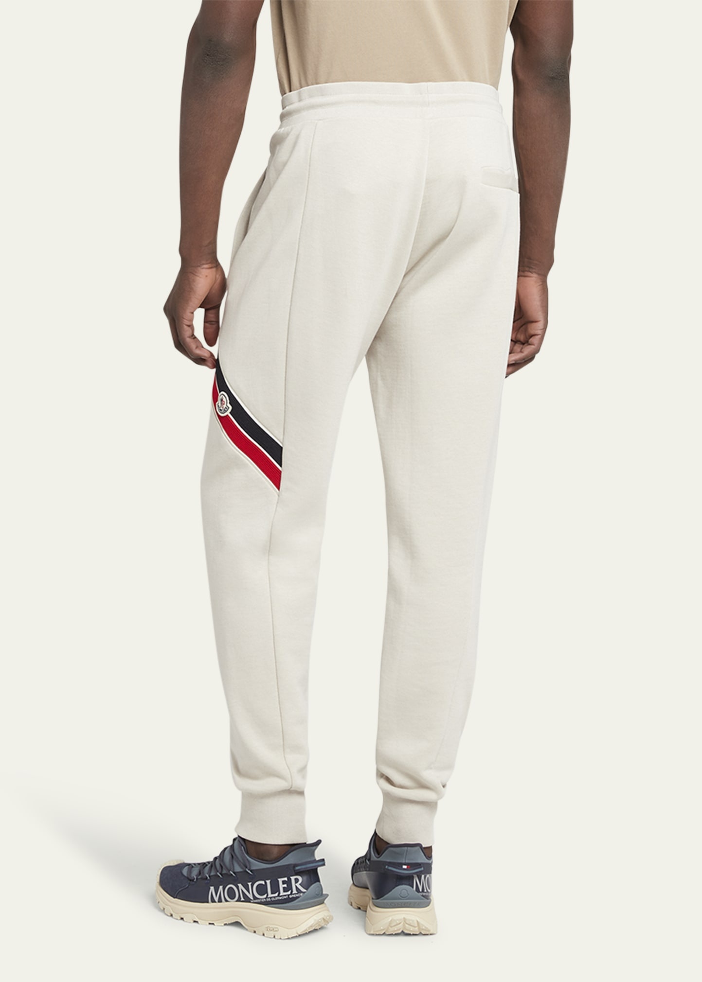 Men's Striped Fleece-Lined Sweatpants - 3