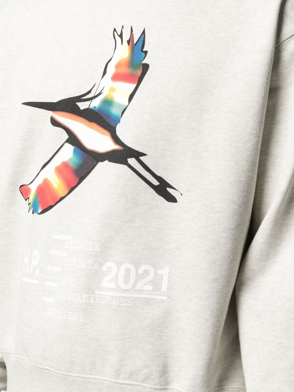 Rainbow print crew-neck sweatshirt - 5