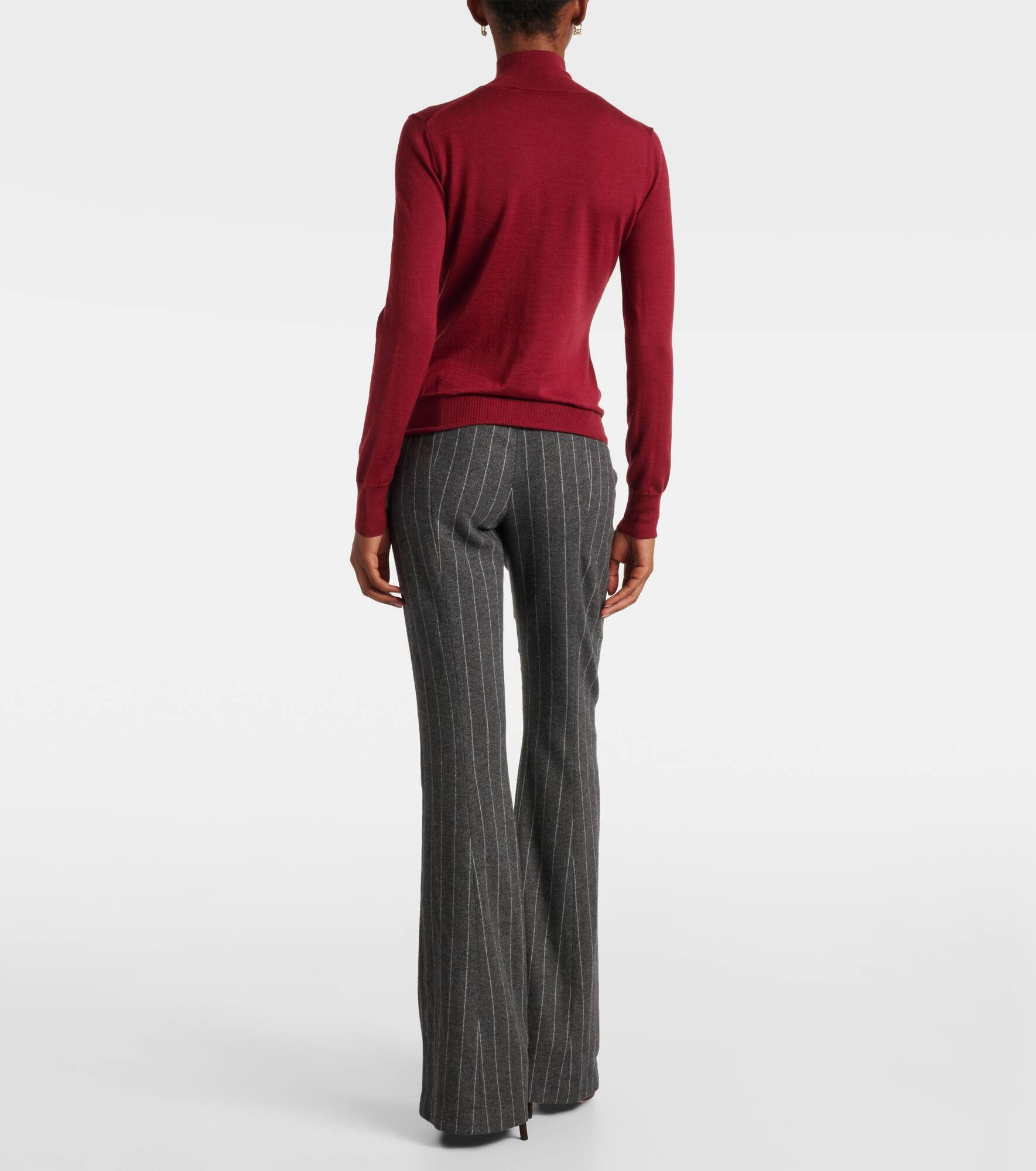 Turtleneck virgin wool and silk sweater - 3