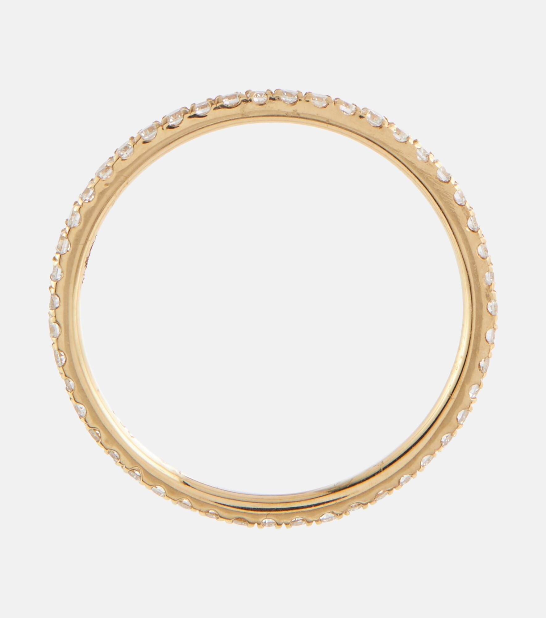 Thread Band 18kt gold ring with diamonds - 4