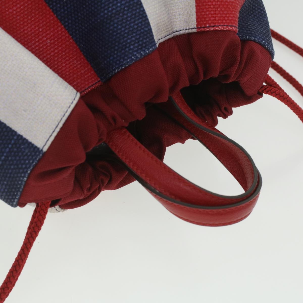 GUCCI Web Sherry Line Backpack Canvas Tricolor Red Blue Green - 6