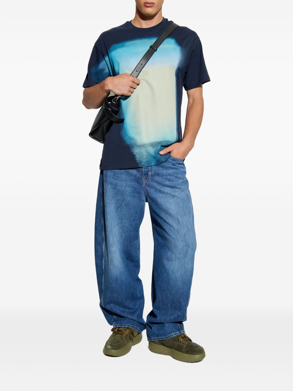 abstract-print cotton T-shirt - 2