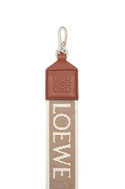 Loewe Anagram strap in jacquard and calfskin outlook