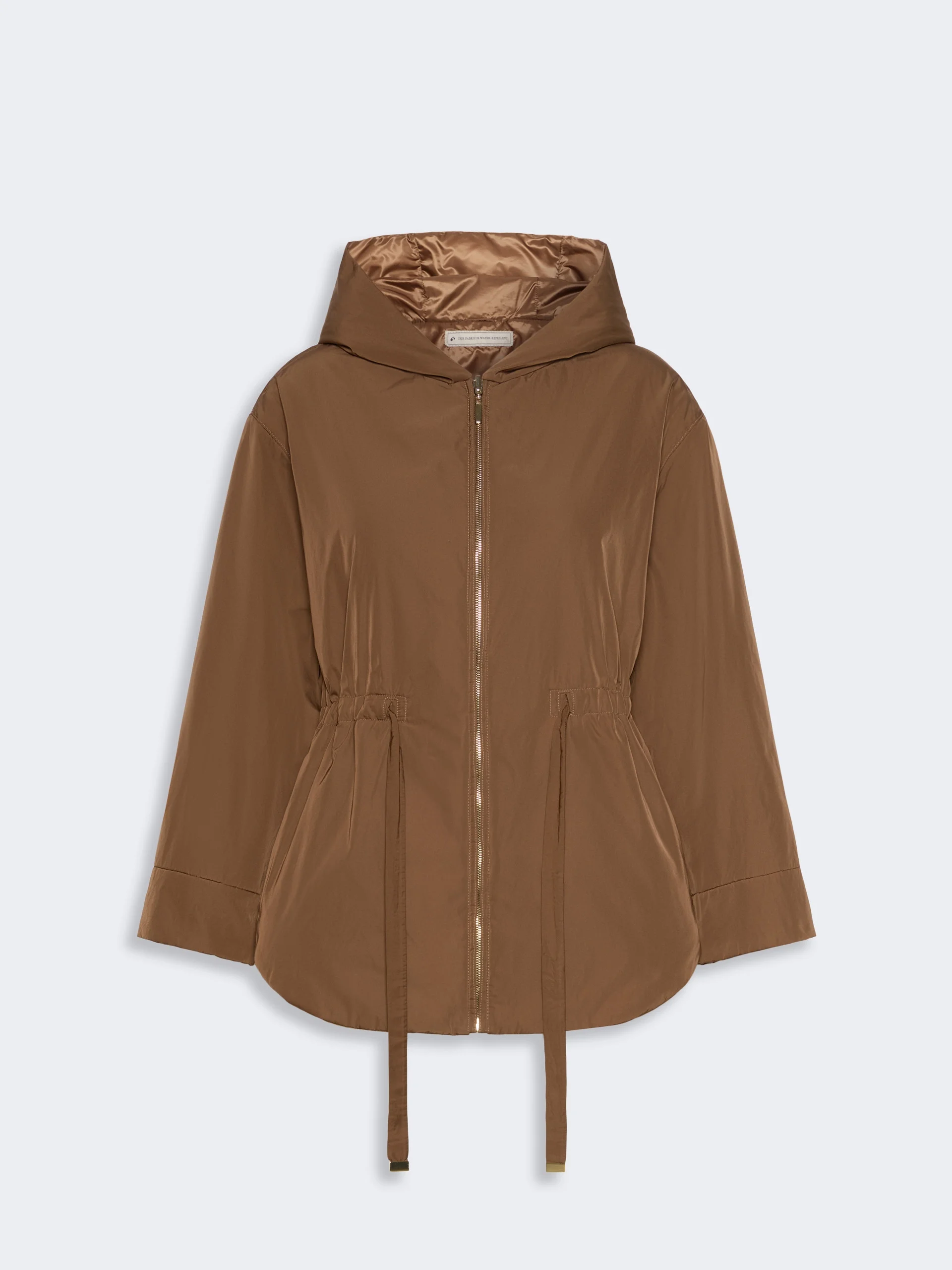 CHARME Reversible padded parka in radzmir and water-repellent canvas - HONEY - 1