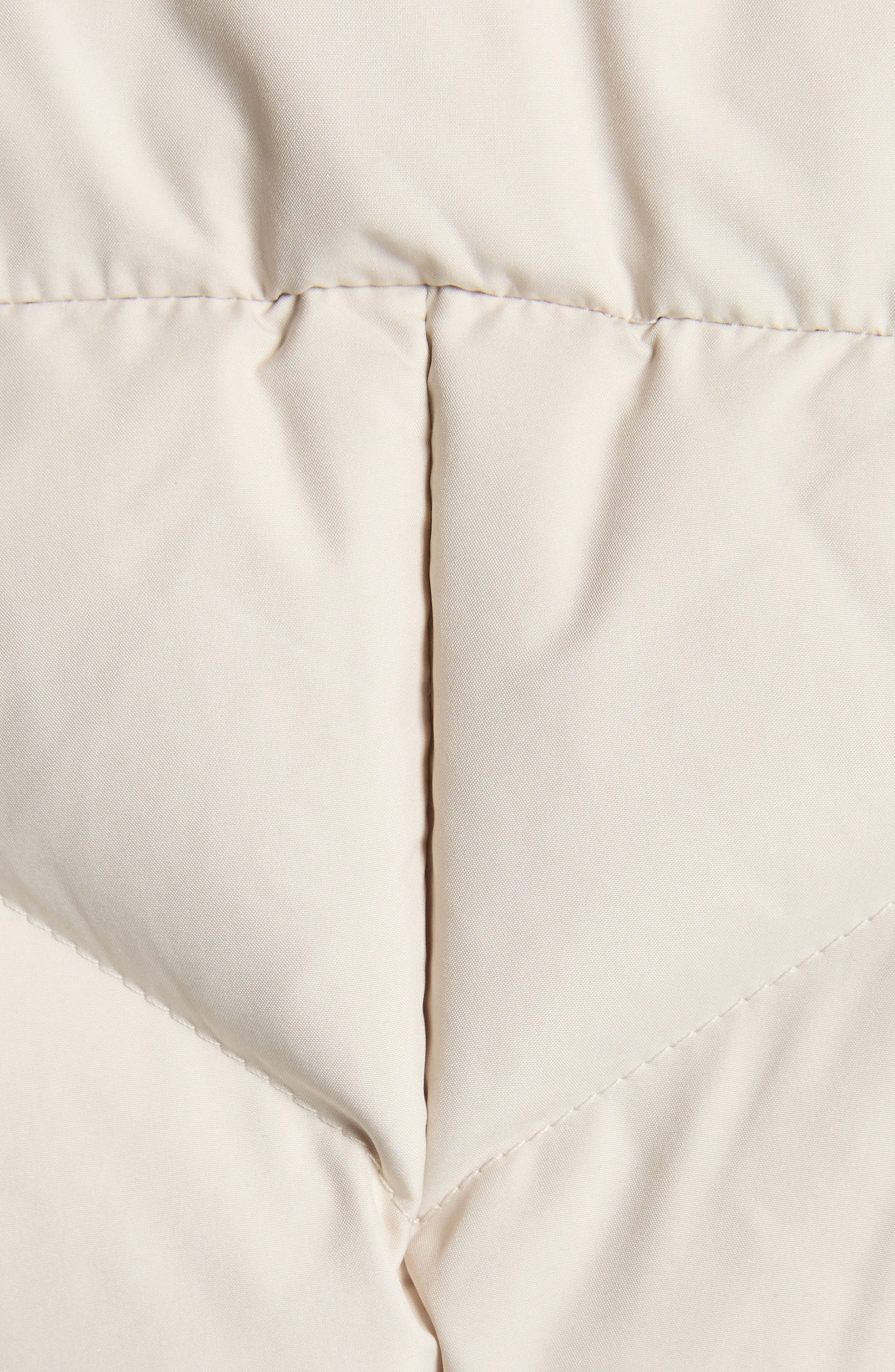 Moncler Brosse Belted Puffer Jacket in White at Nordstrom - 6