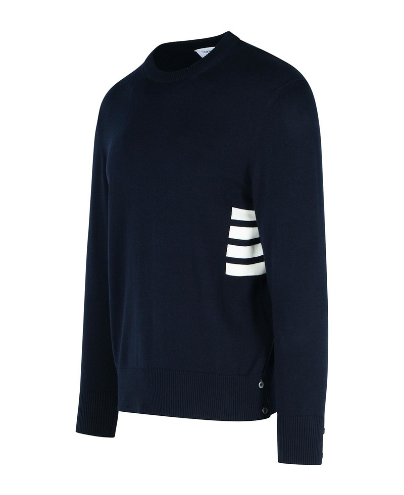 Thom Browne 'stitch' Navy Cotton Sweater outlook