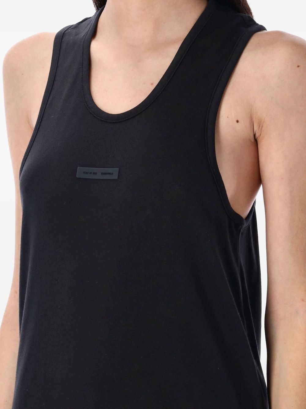logo-patch tank top - 3