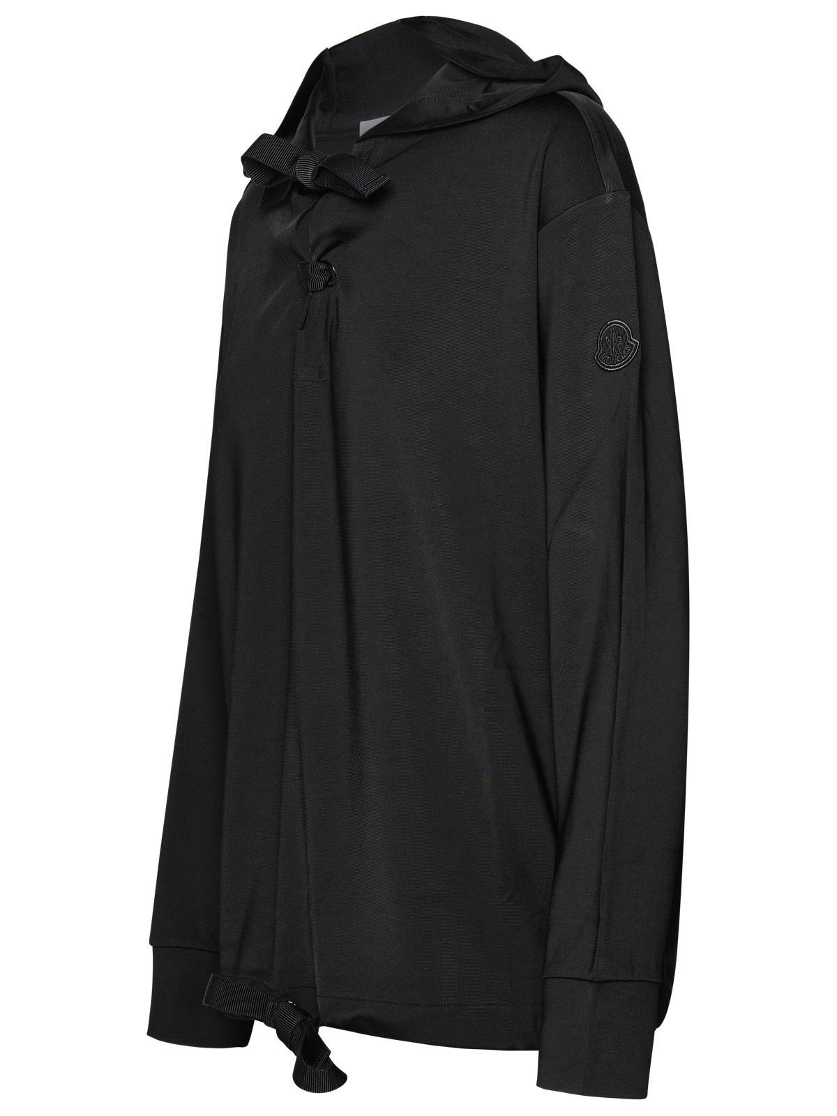 Moncler Black Viscose Hoodie Women - 2