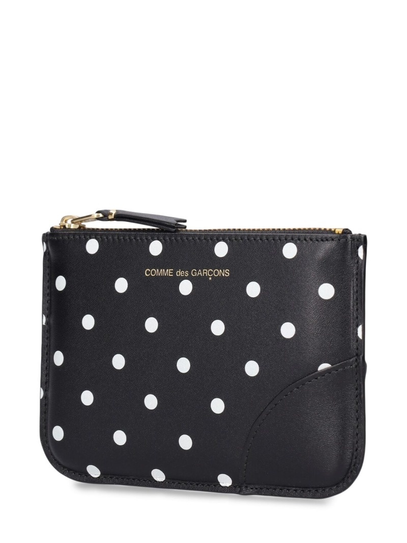 Dot printed leather zip wallet - 2