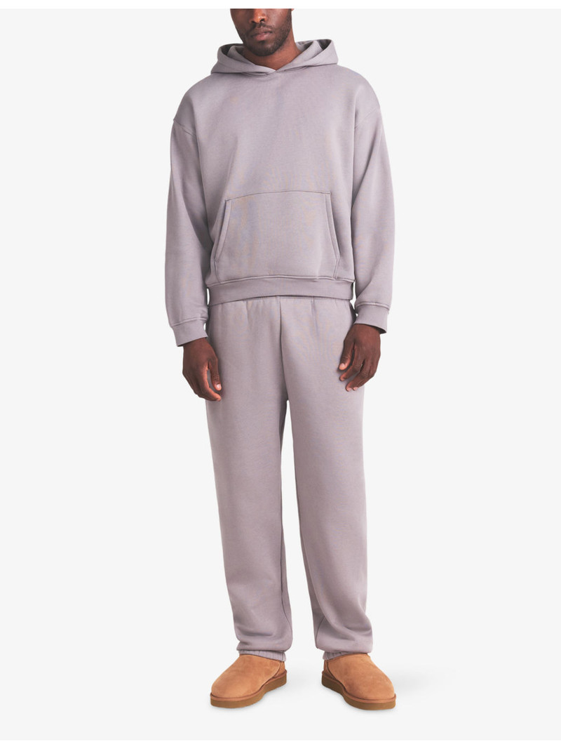 SKIMS Fleece Lounge Relaxed-Fit Cotton-Blend Jogging Bottoms outlook