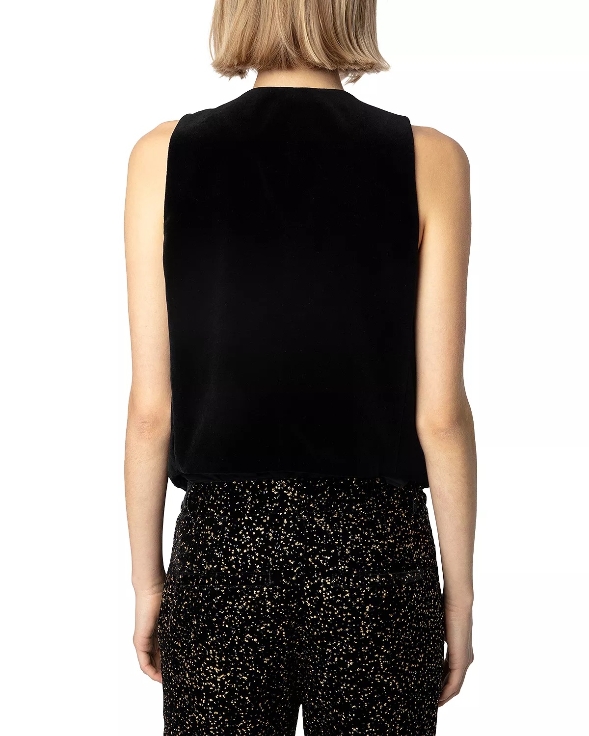 Emaux Velvet Noir Vest - 3