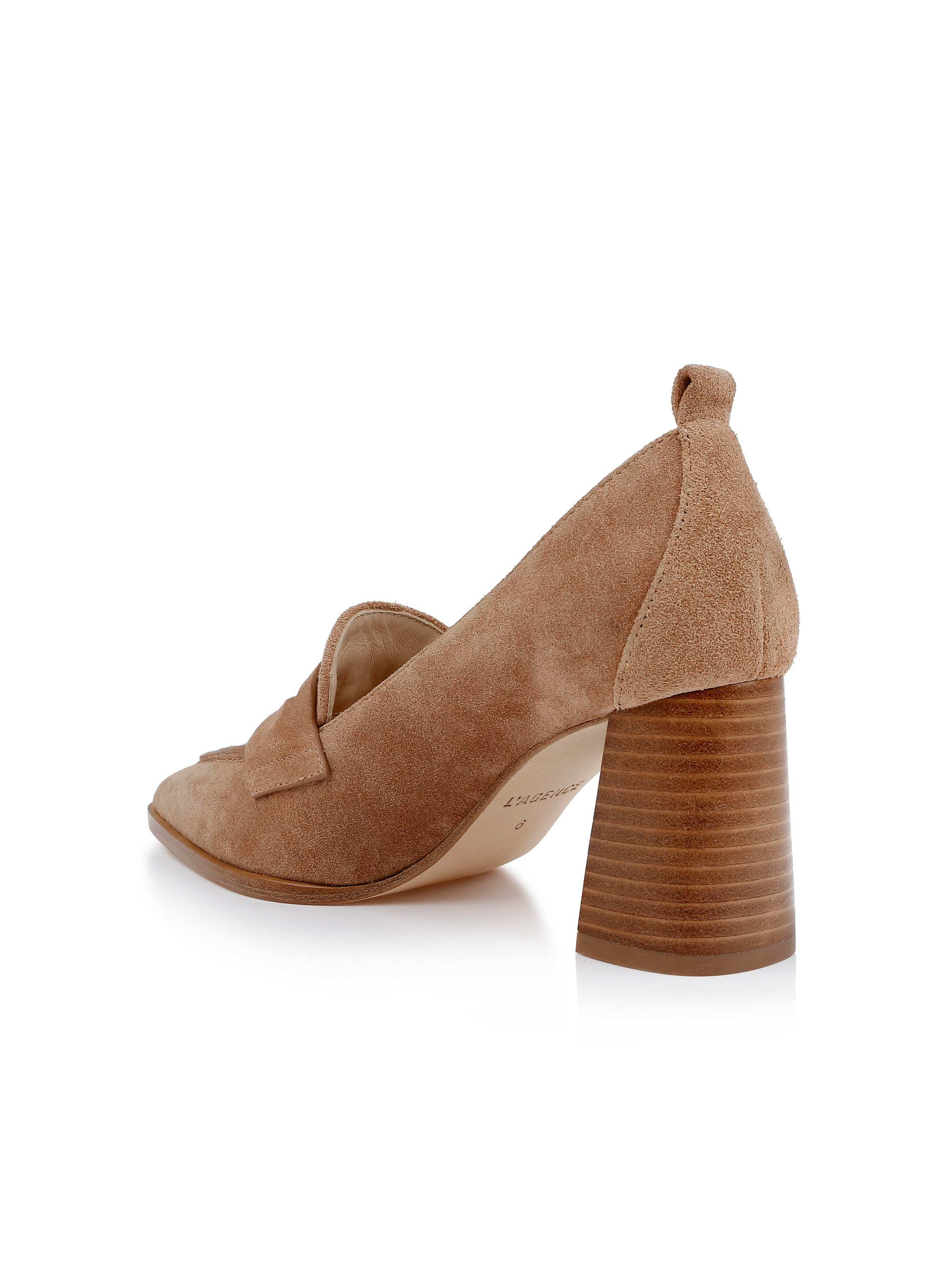 Mallory Suede Block-Heel Loafer - 3