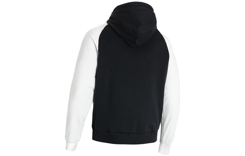 Under Armour Under Armour Rival Varsity Fleece Hoodie 'Black White' 1373831-001 outlook