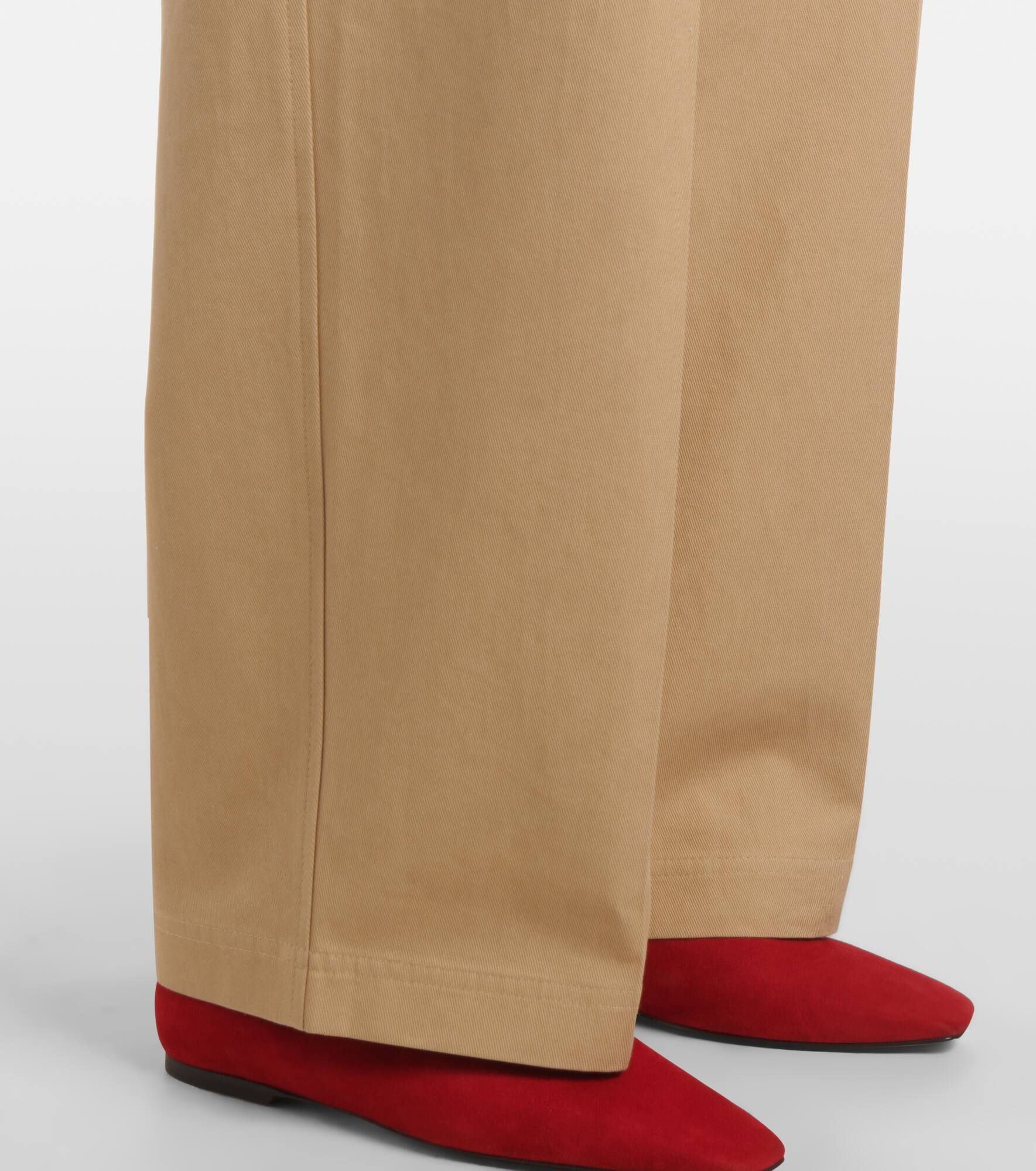 Cotton wide-leg pants - 5