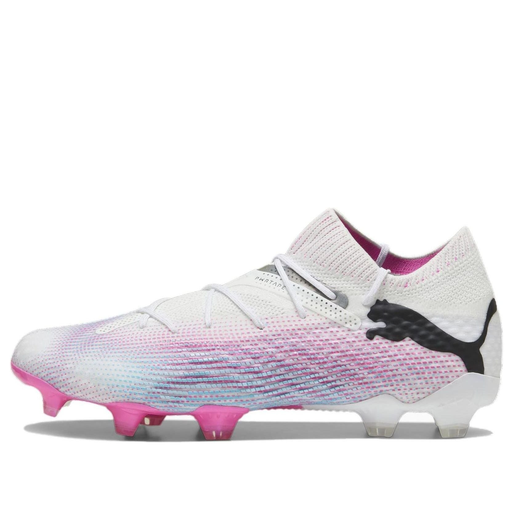 PUMA Future 7 Ultimate FG/AG Soccer Cleats 'White Pink Black' 107599-01 - 1