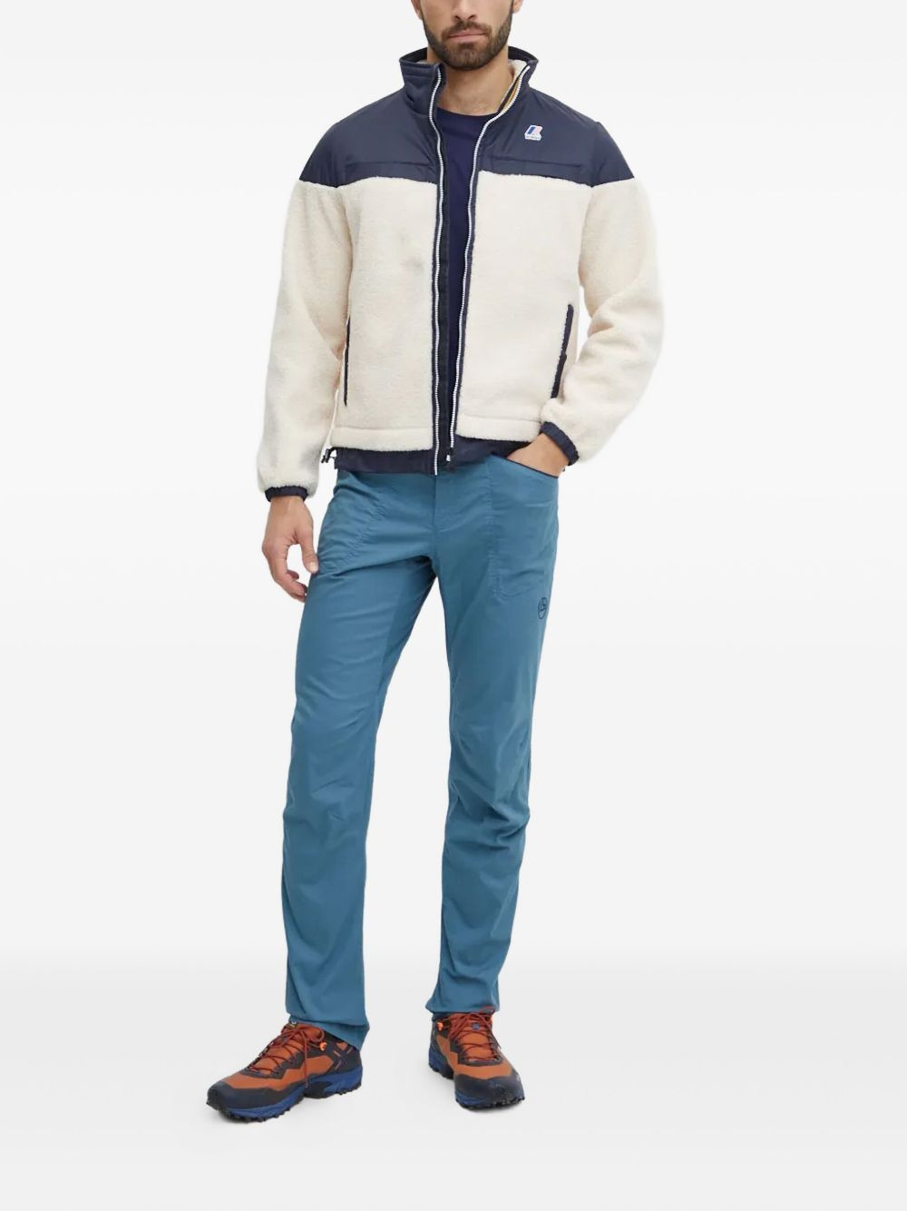 Le Vrai 3.0 Jilde Orsetto fleece-panelled zip-up jacket - 5